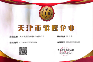 喜報(bào)！天津度柏信息科技有限公司榮登天津市(shì)雛鷹企業(yè)名錄